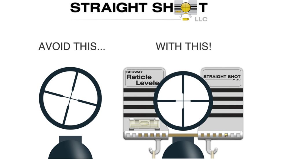 Straight Shot Segway Reticle Leveler Tactical, Black Tactical