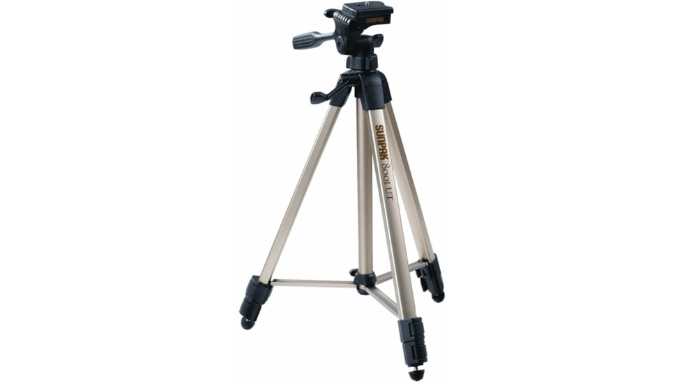 Sunpak Tripod with 3-Way Pan Head, Silver, 60.2 w/ 2nd quick-release plate, 620-080