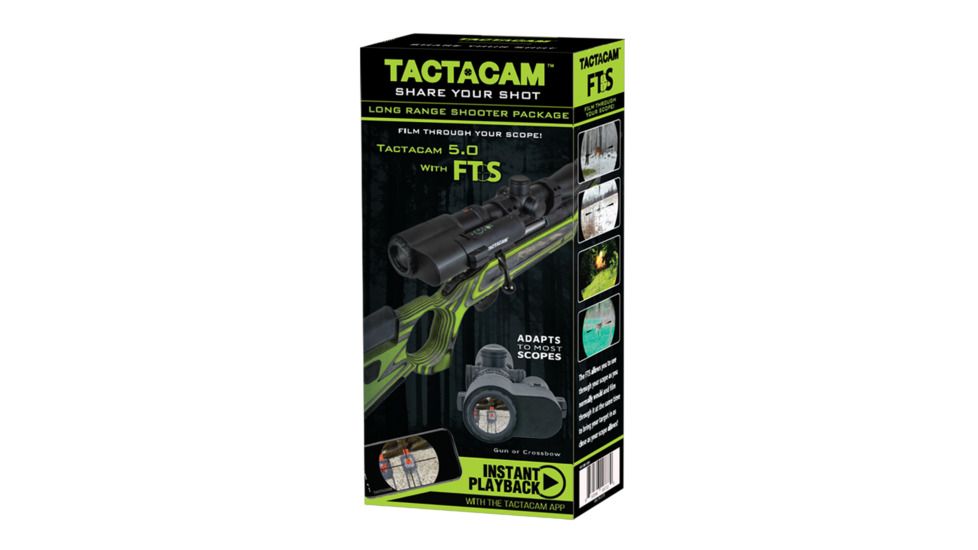 Tactacam 5.0 Long Range Shooter Package Camera, Black TA-5-FTS
