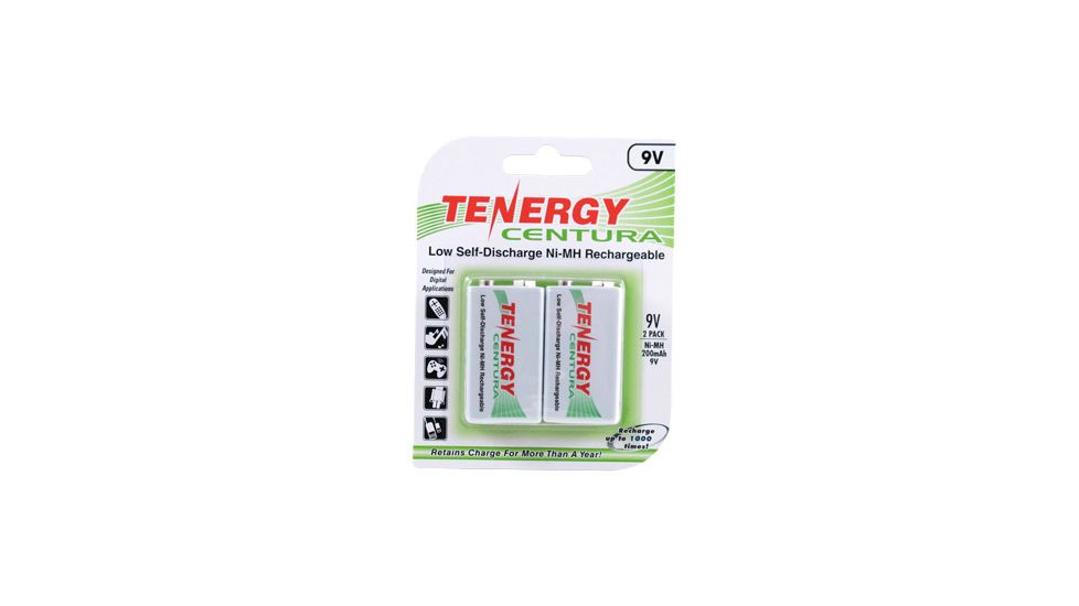 Tenergy Centura 2 9V Battery Pack, White 10002