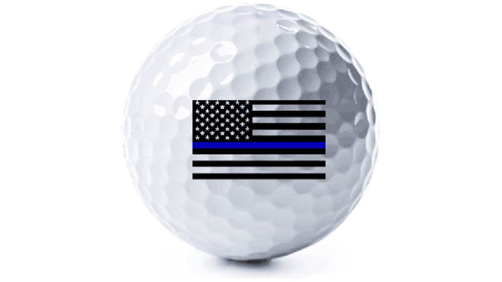 Thin Blue Line 3 Pack - American Flag Golf Balls - TBL-AM-GB