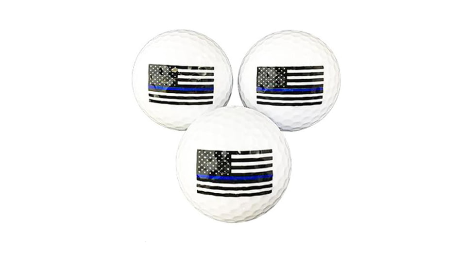Thin Blue Line American Flag Golf Balls, 3 Pk, TBL-AM-GB