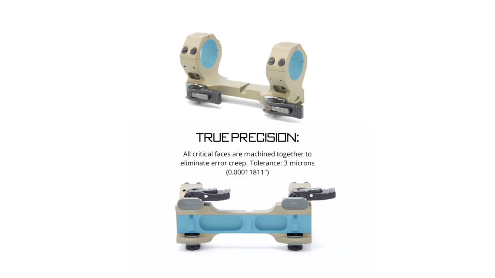 Tier One Monomount Cantilever QD - 30mm Medium 6MIL/20MOA, Black, T1MUC-30381QD6