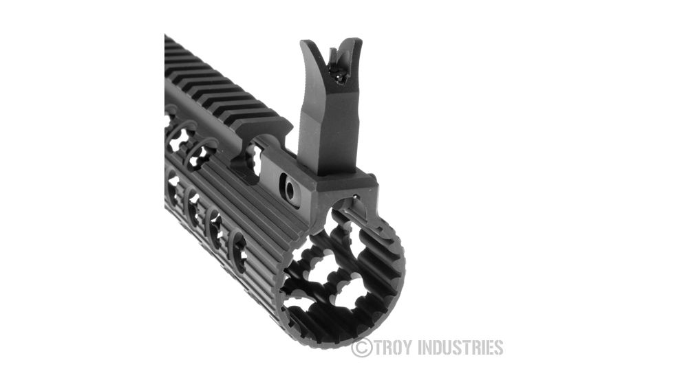 Troy 13.8in Alpha Rail W/ Sight, Black, NSN - 1005-01-621-9173, STRX-AL1-13BT-00