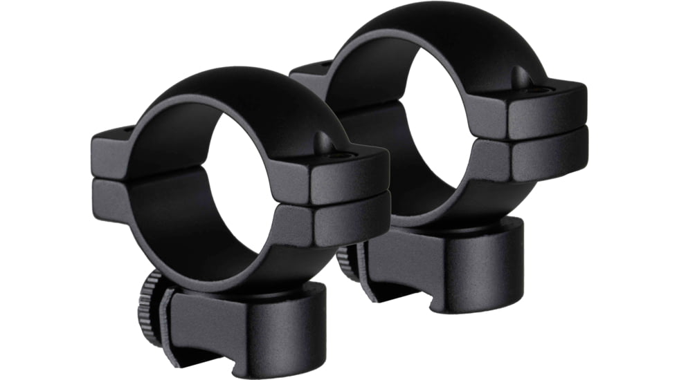 TruGlo Lightweight 1in Scope Rings Mounts, Rimfire/Airgun Rails, Medium, Black, TG-TG8960B2