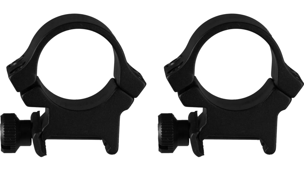 TruGlo Lightweight Quad Lock 1 in Scope Rings Mount, Picatinny/Weaver Rails, High, Black, TG-TG8961B2