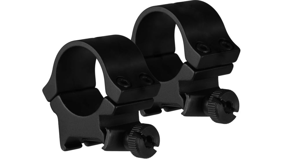 TruGlo Lightweight Quad Lock 1 in Scope Rings Mount, Picatinny/Weaver Rails, High, Black, TG-TG8961B2