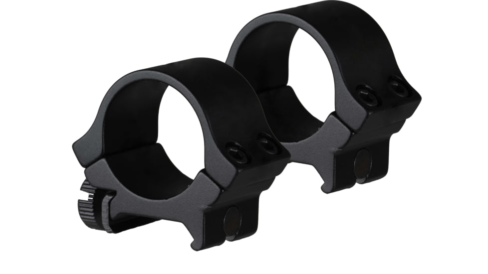 TruGlo Lightweight Quad Lock 1 in Scope Rings Mount, Picatinny/Weaver Rails, Medium, Black, TG-TG8961B1