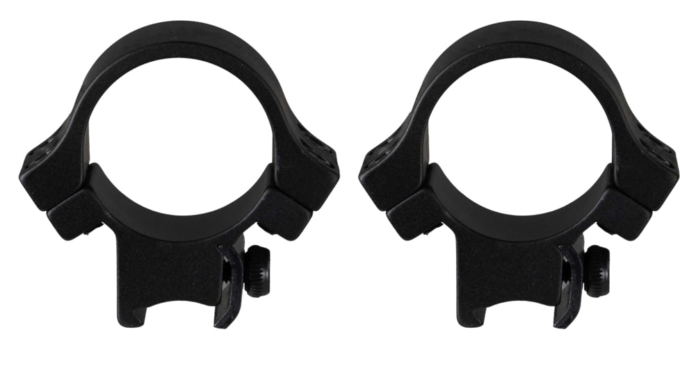 TruGlo Lightweight Quad Lock 1 in Scope Rings Mount, Rimfire/Airgun Rails, Medium, Black, TG-TG8961B3