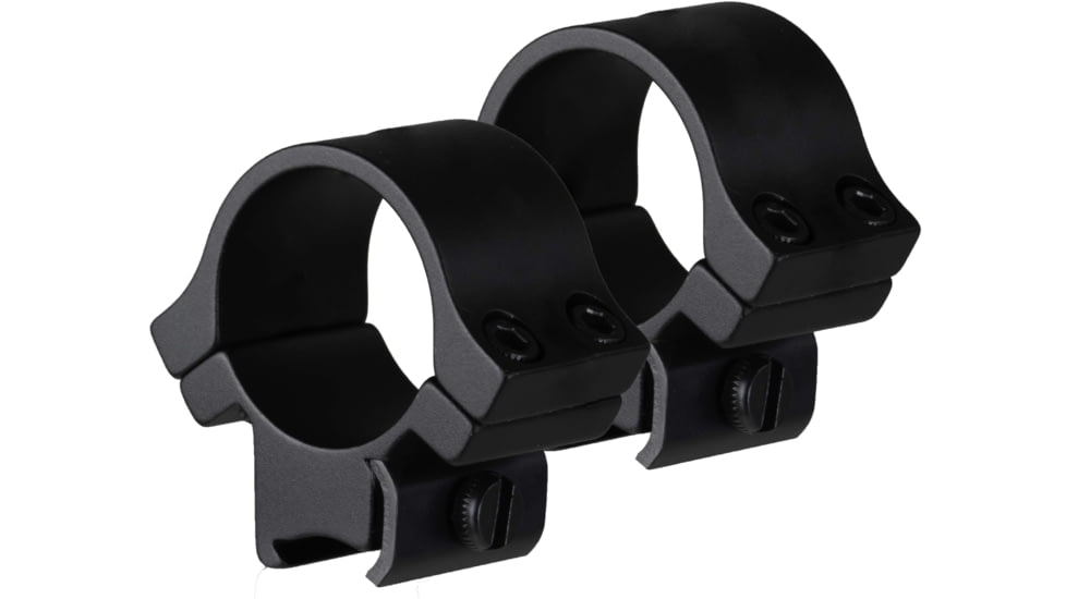 TruGlo Lightweight Quad Lock 1 in Scope Rings Mount, Rimfire/Airgun Rails, Medium, Black, TG-TG8961B3