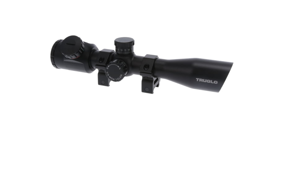 TruGlo Tru-Brite Xtreme Tactical Compact 4x32mm Rifle Scope W/ Rings, Red/Green Illuminated Mil-Dot Reticle, TG-TG8504TL