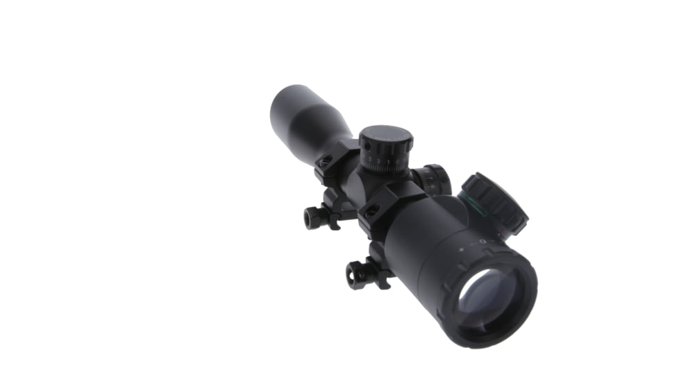 TruGlo Tru-Brite Xtreme Tactical Compact 4x32mm Rifle Scope W/ Rings, Red/Green Illuminated Mil-Dot Reticle, TG-TG8504TL