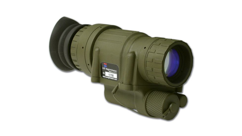 US Night Vision PVS-14A NightCoat Night Vision Monocular, Gen 3 w/ Manual Gain Control, OD Green 001205