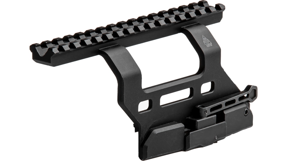 UTG Accu-Sync, Picatinny Mount, Fits AK Platforms with Standard Receiver Side Rails, Universal Fit, Anodized Finish, Black, 6061-T6 Aluminum Construction