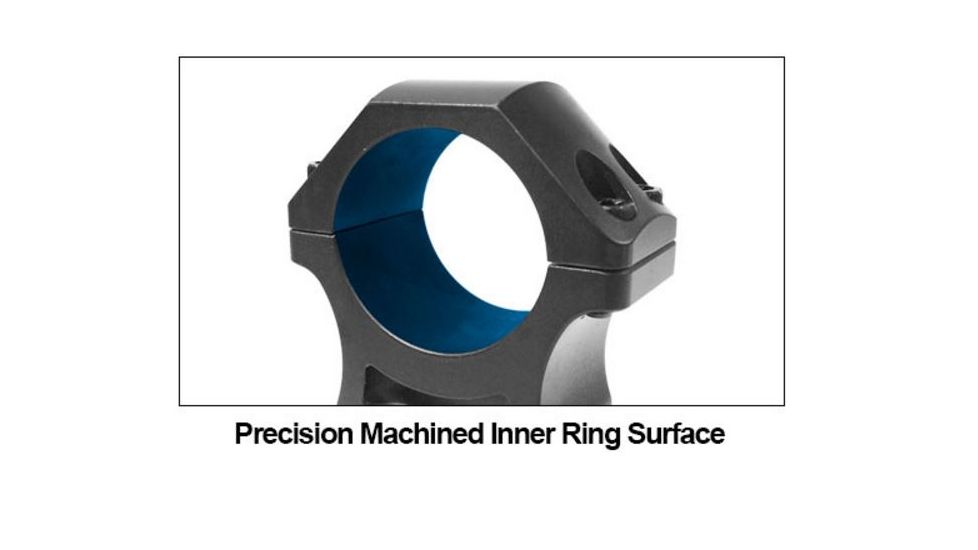 UTG PRO 1 in High Profile P.O.I Picatinny Rifle Scope Rings, Black, 2 Pieces RWU012520