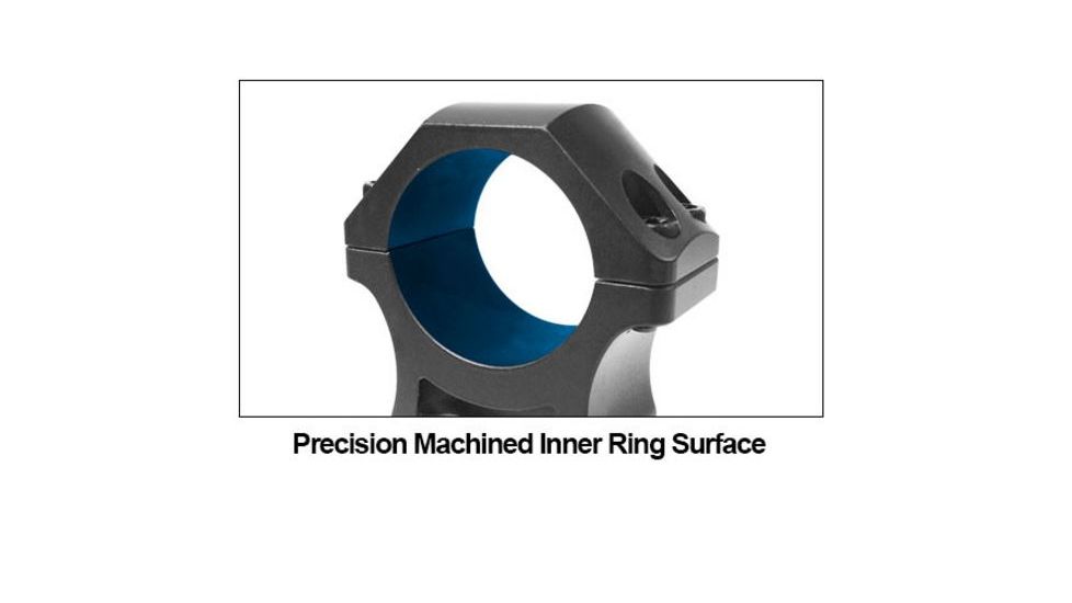 UTG PRO 30mm/2PCs High Profile P.O.I Picatinny Rings, Black, RWU013022