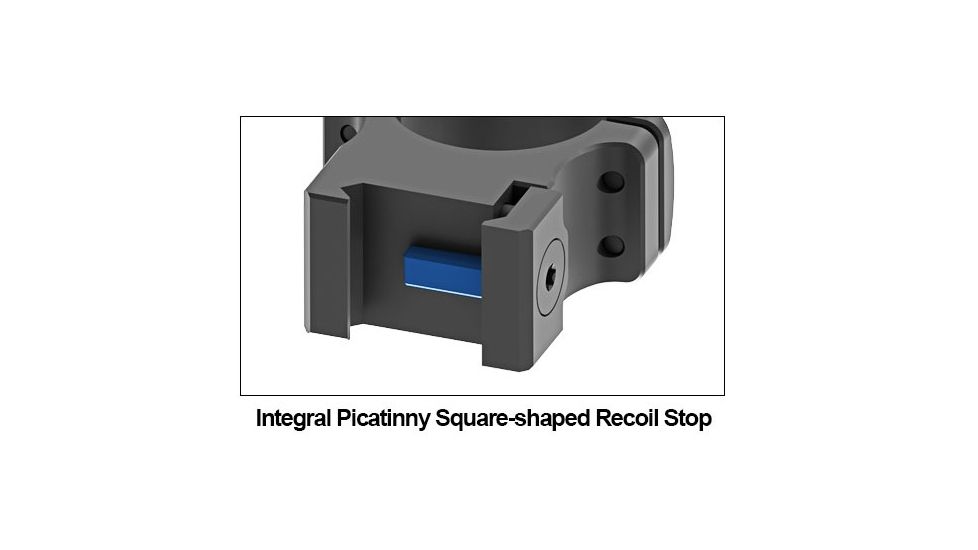 UTG PRO 30mm/2PCs Low Profile P.O.I Picatinny Rings, Black, RWU013010
