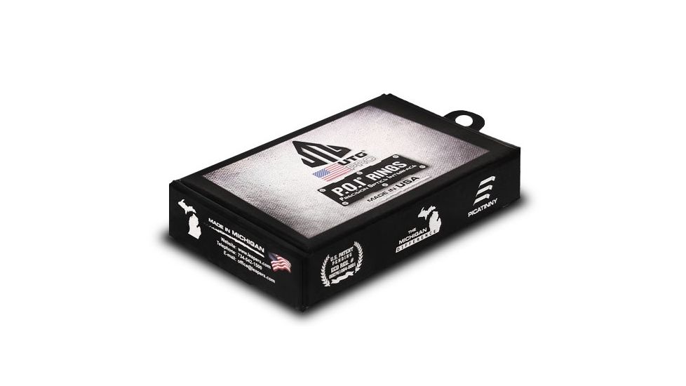UTG PRO 30mm/2PCs Low Profile P.O.I Picatinny Rings, Black, RWU013010