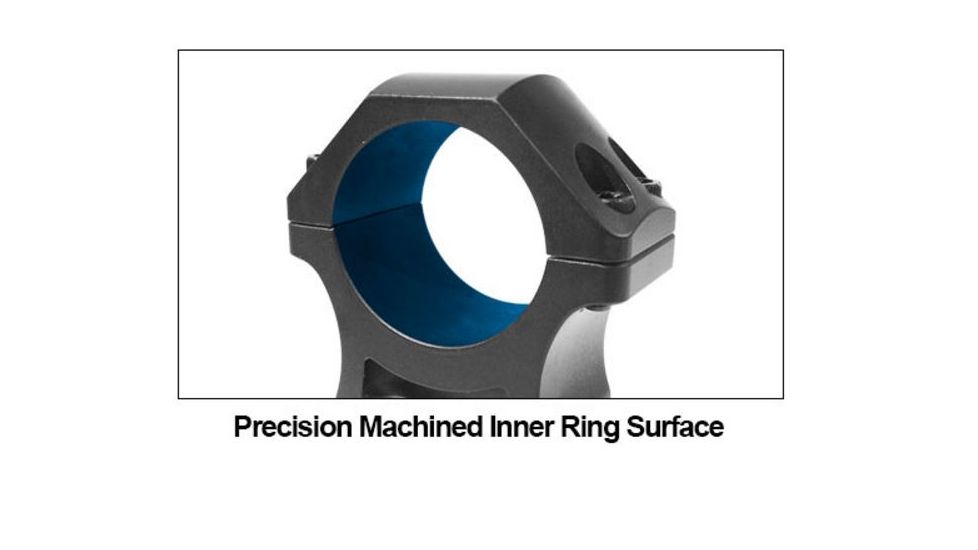 UTG PRO 30mm Medium Profile P.O.I Picatinny Rifle Scope Rings, Black, 2 Pieces RWU013015