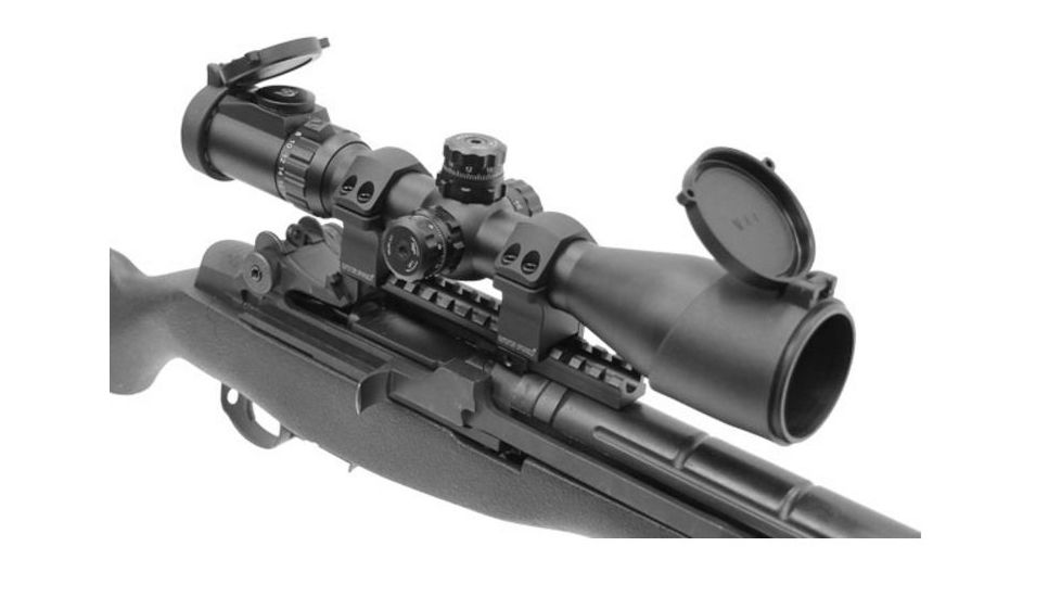 UTG PRO 30mm Medium Profile P.O.I Picatinny Rifle Scope Rings, Black, 2 Pieces RWU013015