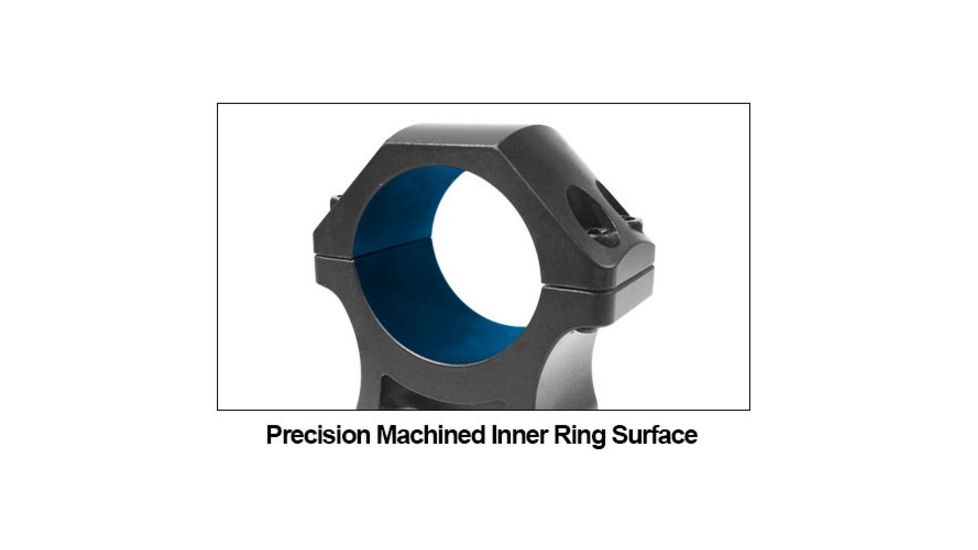 UTG PRO 34mm/2PCs High Profile P.O.I Picatinny Rings, Black, RWU013420