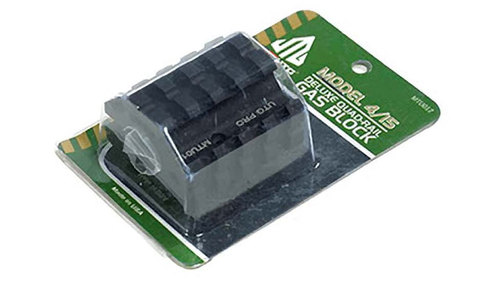 UTG Pro AR15 Low-pro Quad-rail Gas Block for .75in Barrel, Black, MTU012