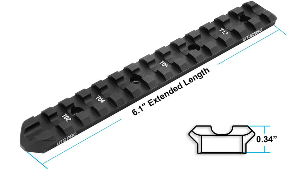 UTG Pro Model 870 Picatinny Rail Mount, Black, MTU028SG