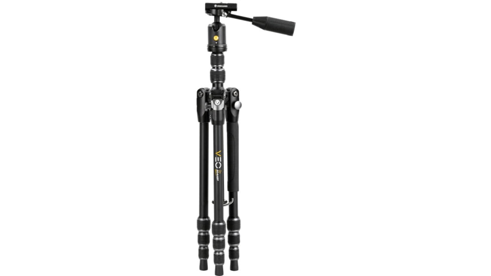 Vanguard Aluminum 4 in 1 Tripod w/ Ball Head, Pan Handle, Monopod, 204 ABP, Black, VEO3T204ABP