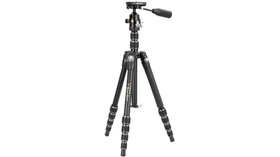 Vanguard Aluminum 4 in 1 Tripod w/ Ball Head, Pan Handle, Monopod, 235 ABP, Black, VEO3T235ABP
