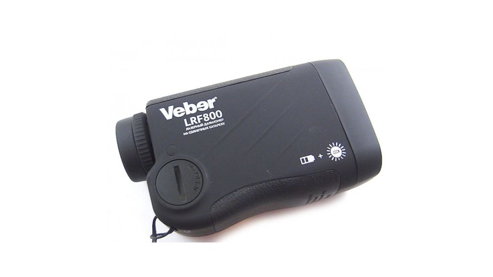 Veber Monocular With 800 M Laser Rangefinder, Solar Battery, Black, 6x25 AVMLR800