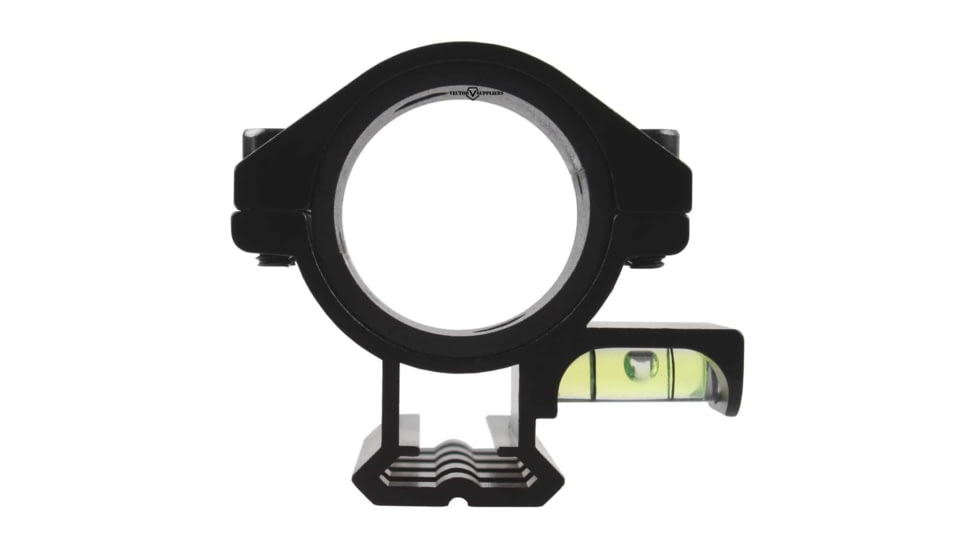 Vector Optics ACD Mount Ring, 30mm/ 1in Tube, 6063-T6, Matte, w/ Side Level Bubble &amp; Built-In Picatinny Rail, 4 Slots, Black, SCACD-07