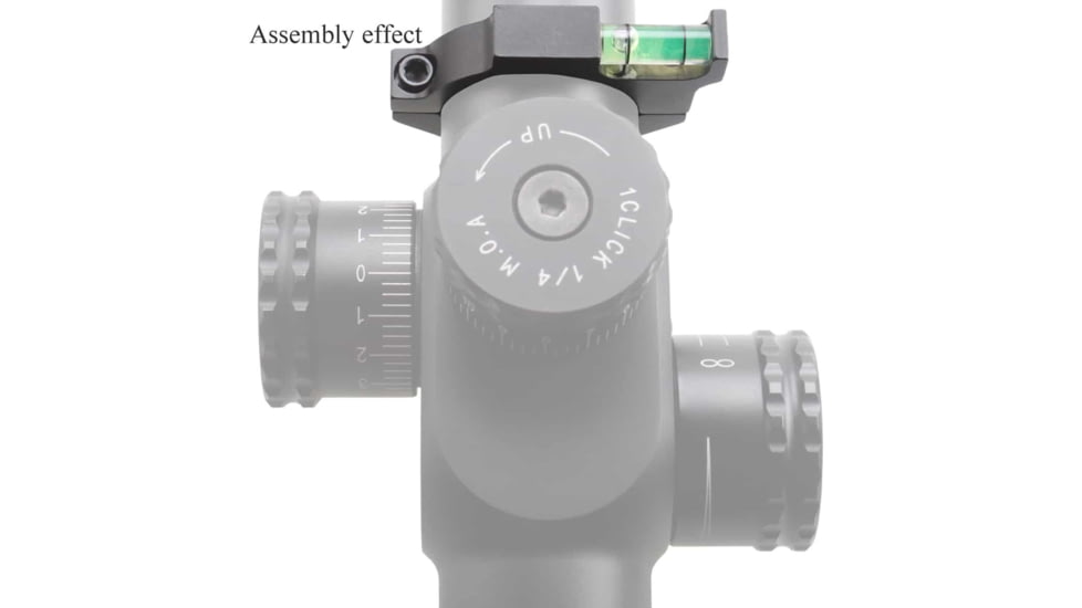 Vector Optics ACD Mount Ring, 30mm Tube, 6063-T6, Matte, w/ Offset Level Bubble, Black, SCACD-03