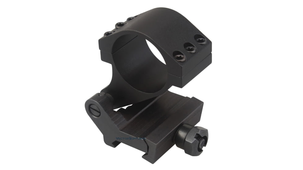 Vector Optics Flip-to-Side Mount Ring, 30mm Tube, Picatinny, 41mm Height, 90-degree Cant, 45 Steel, Black, SCSR-08