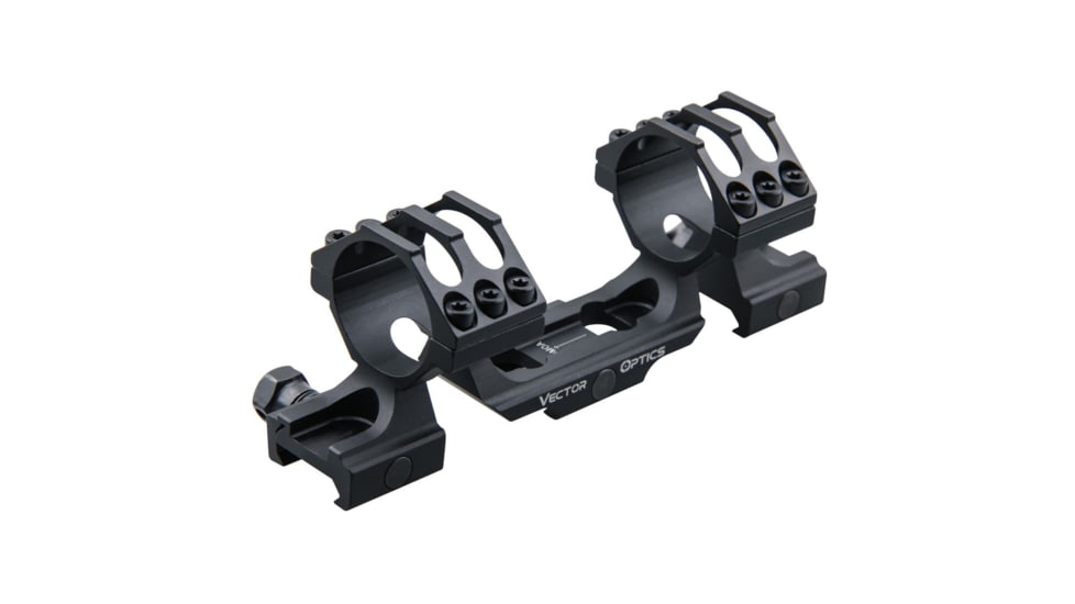 Vector Optics OP Skeletonized Scope Mount, 30mm Tube, Picatinny, 1.25in Height, 20 MOA, 6063-T6, Black, SCTM-39