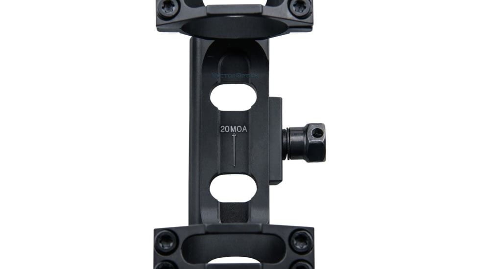 Vector Optics OP Skeletonized Scope Mount, 30mm Tube, Picatinny, 1.25in Height, 20 MOA, 6063-T6, Black, SCTM-39