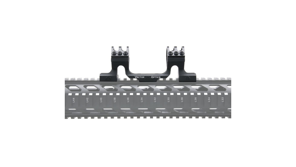 Vector Optics OP Skeletonized Scope Mount, 30mm Tube, Picatinny, 1.25in Height, 20 MOA, 6063-T6, Black, SCTM-39