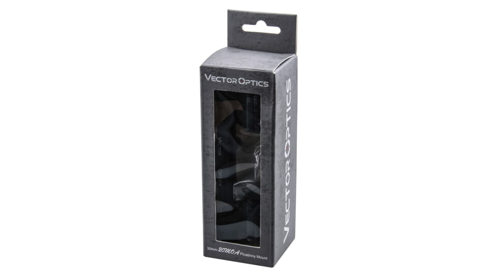 Vector Optics OP Skeletonized Scope Mount, 30mm Tube, Picatinny, 1.25in Height, 20 MOA, 6063-T6, Black, SCTM-39