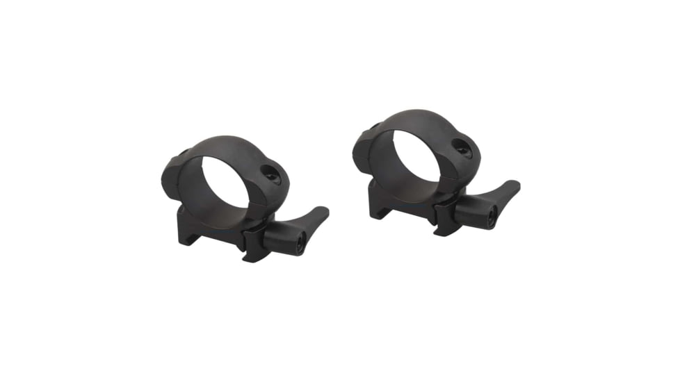 Vector Optics Quick-Release Rifle Scope Rings, 1in Tube, Picatinny/ Weaver, 17mm Height, 45 Steel, Black, SCSR-01