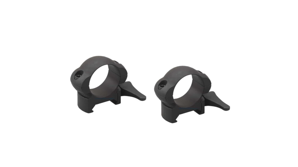 Vector Optics Quick-Release Rifle Scope Rings, 1in Tube, Picatinny/ Weaver, 17mm Height, 45 Steel, Black, SCSR-01