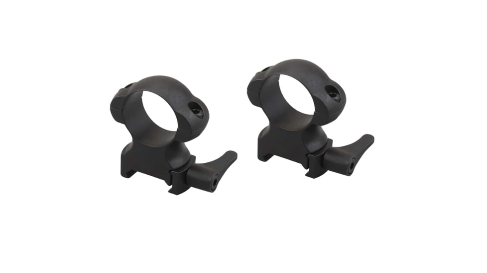 Vector Optics Quick-Release Rifle Scope Rings, 1in Tube, Picatinny/ Weaver, 27mm Height, 45 Steel, Black, SCSR-03