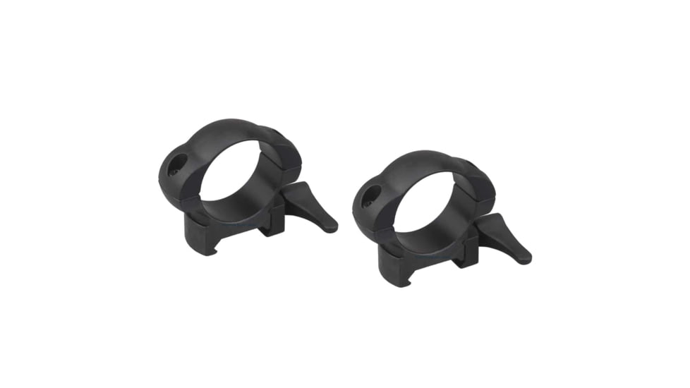 Vector Optics Quick-Release Rifle Scope Rings, 30mm Tube, Picatinny/ Weaver, 19mm Height, 45 Steel, Black, SCSR-04