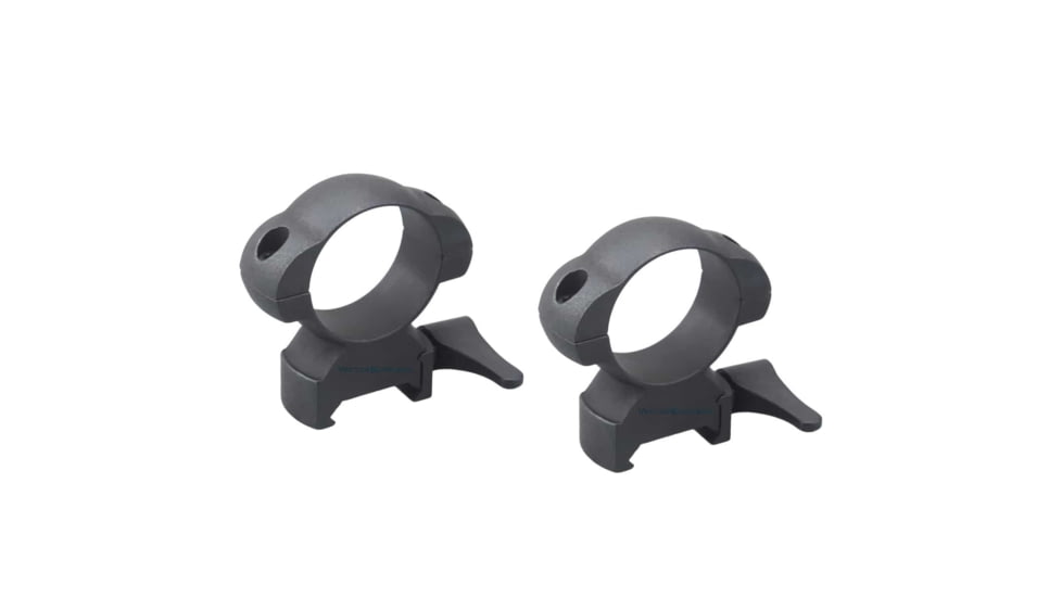 Vector Optics Quick-Release Rifle Scope Rings, 30mm Tube, Picatinny/ Weaver, 27mm Height, 45 Steel, Black, SCSR-06