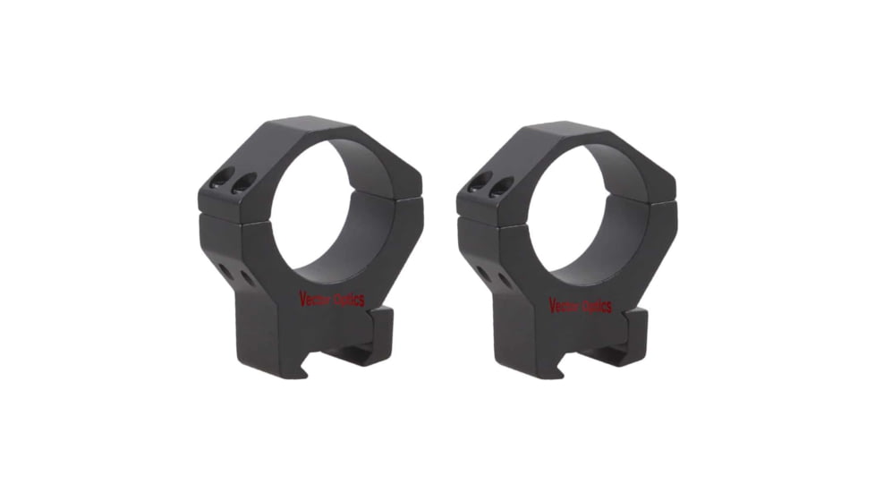 Vector Optics Tactical Rifle Scope Rings, 34mm Tube, Picatinny, 32mm Height, 6061-T6, Matte, Black, SCTM-06B