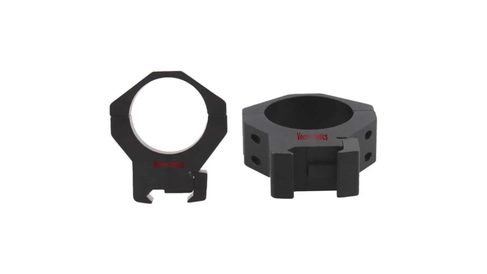 Vector Optics Tactical Rifle Scope Rings, 35mm Tube, Picatinny, 32mm Height, 6061-T6, Matte, Black, SCTM-06A