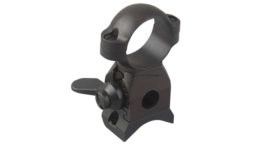 Vector Optics Turret Mount Rings, 1in Tube, Karabiner K98, 41mm Height, 45 Steel, Black, SCSR-07