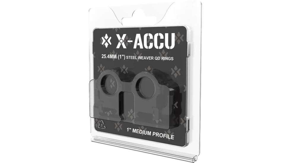 Vector Optics Steel Weaver Qick Release Medium Profile Rings, 1 in