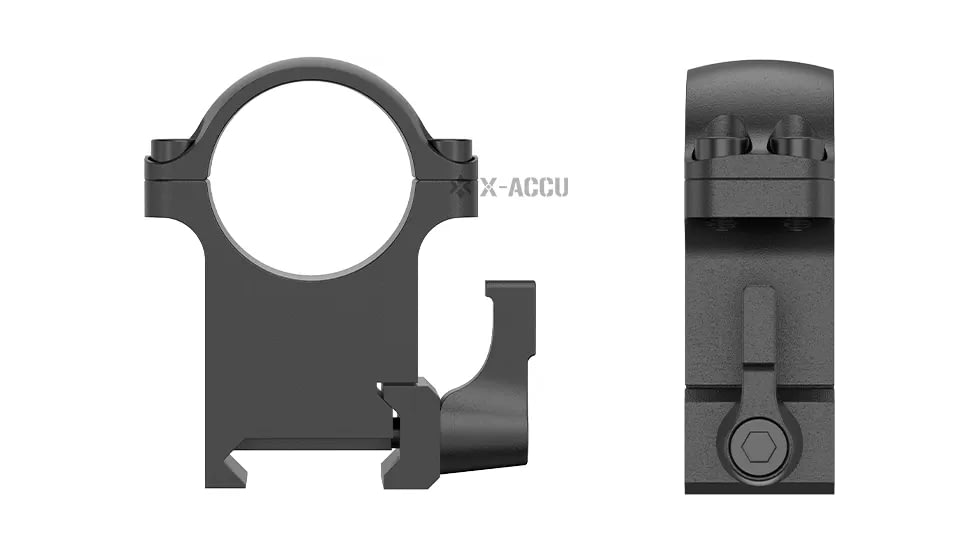Vector Optics Steel Weaver Quick Release Medium Profile Rings, 1.25 in