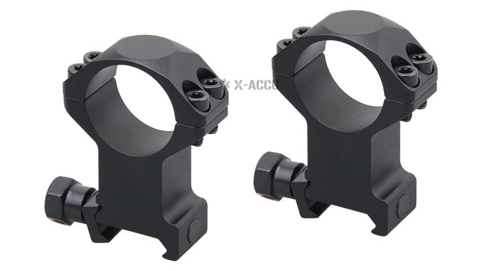 Vector Optics X-Accu 25.4mm Picatinny Rings, 1.4in, Chorme, XASR-2503