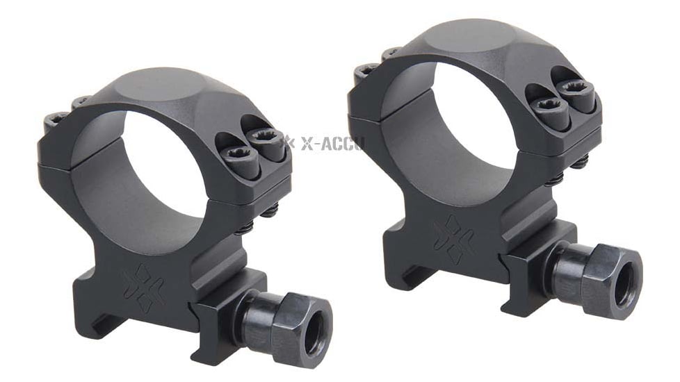 Vector Optics X-Accu 25.4mm Picatinny Rings, 1in, Chorme, XASR-2501