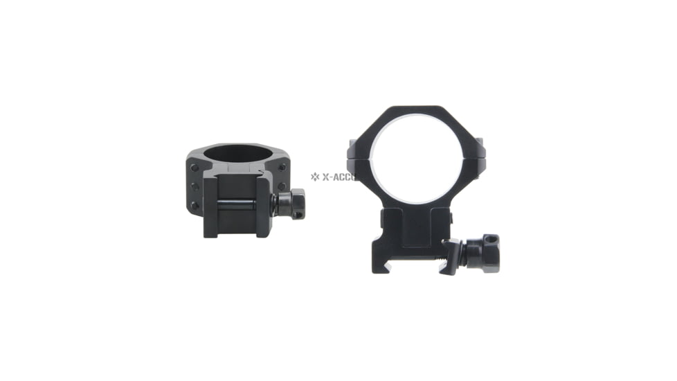 Vector Optics X-Accu 30mm Adjustable Elevation Picatinny Rings, 1913 Picatinny Mount, Black Matte, Chorme, XASR-3040